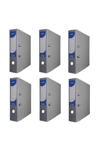 Noki Office Folder Wide Gray Office Folder with Ring 6 Pieces