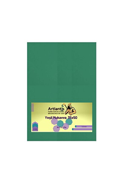 Artlantis Yeşil Renkli Mukavva 35x50 5 Adet Renkli Mukavva 5 Adet