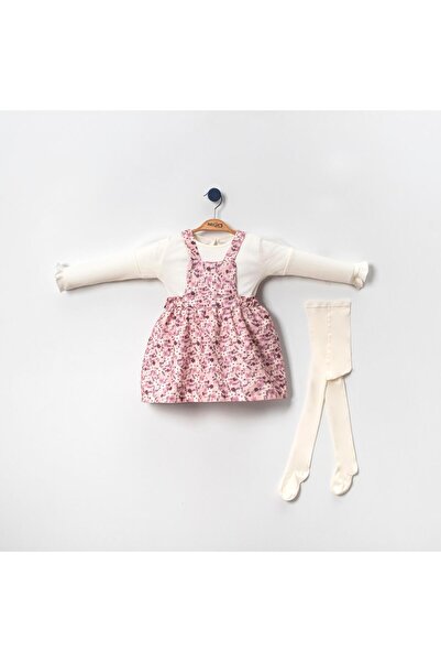 Lolons Salerno Salopetli Kız Çocuk Dokuma Elbise Lila