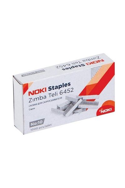 Noki Staple Small No:10 1000 Pieces Nickel White 5 Pack 6452