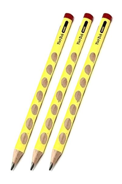 Play Doh İlk Kalemim Jumbo Üçgen Başlangıç Kalemi Siyah 3 Adet Playdoh Jumbo Kurşun Kalem Oluklu Gövde Triang