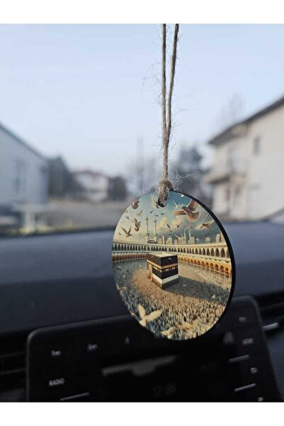 hebmeyy Araba Süsü Ahşap Kabe Dikiz Aynası Süsü Dikiz Aynası Süsü Hediyelik E...