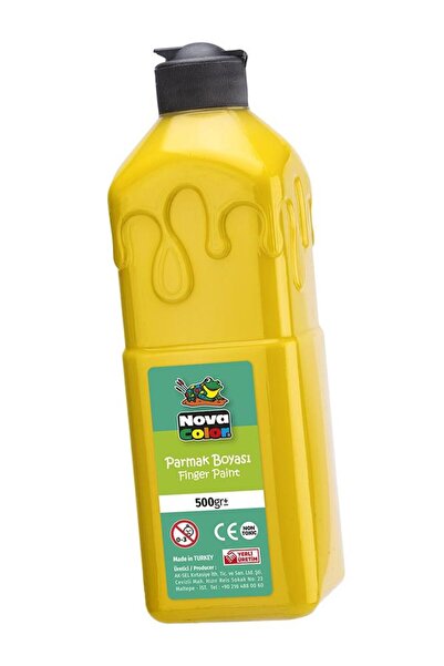 Nova Color Parmak Boyası 500 Gr 1 Adet Çocuklar İçin Yıkanabilir Parmak Boyama