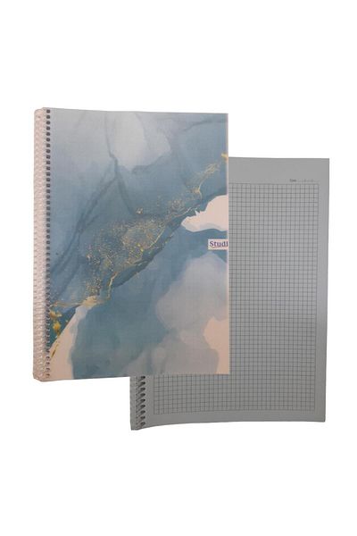 Studi Checked 72 Sheets Spiral Notebook A4 Size Patterned Plastic Cover 1 Piece 72 Yp Spralli Plastic Container