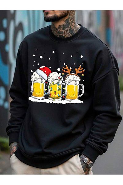 Vordevia Printed Oversize Sweatshirt