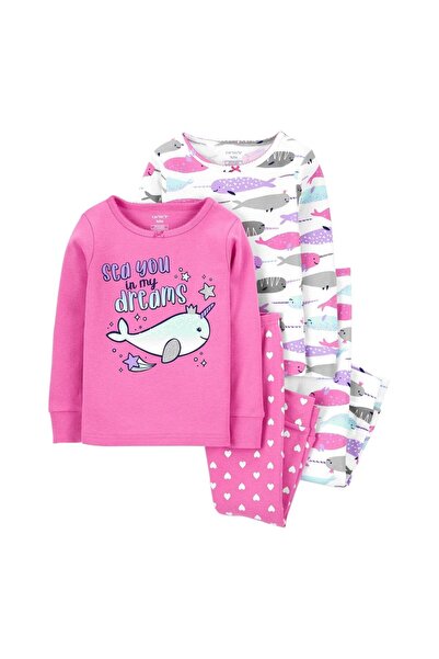 Carter's Carters 1J909810 Kız Bebek 4'lü Pijama