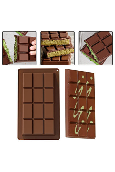 Getshopmini قالب سيليكون للشوكولاتة مقاس كبير - دبي GT501