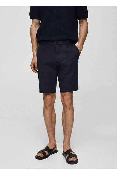 MANGO Man Slim Fit Chino-Bermudashorts aus Baumwolle