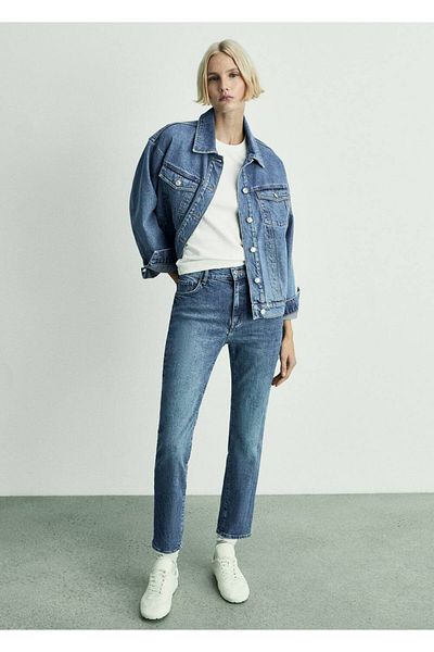 MANGO Woman Pantaloni Claudia Slim Fit Crop Jean