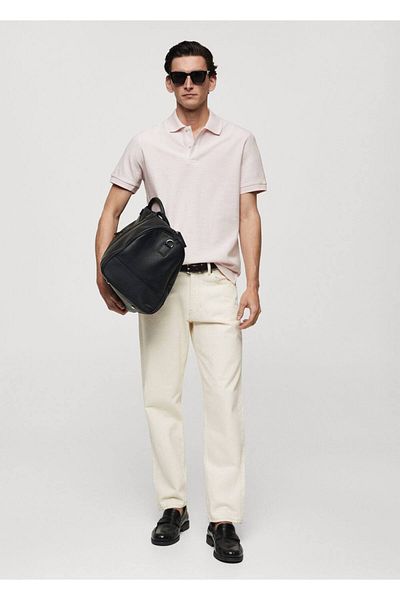 MANGO Man 100% bavlna Pique Polo
