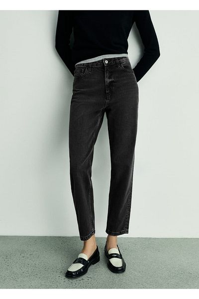 MANGO Woman High Waist Mom2000 Jean Trousers