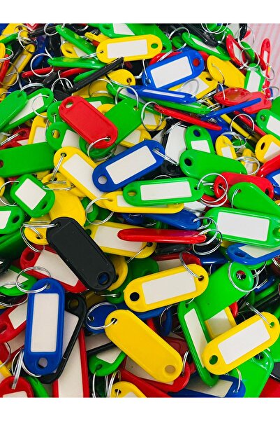 312 KONSEPT Karışık Renkli 30 Adet Emlakcı Anahtarcı Anahtarlıkları