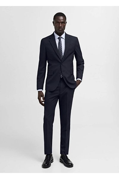 MANGO Man Μπουφάν Comfort Stretch Fabric Slim-Fit Blazer