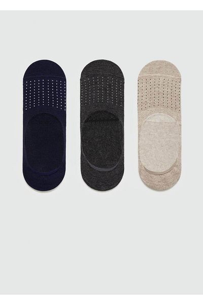 MANGO Man Packung mit 3 Socken mit Polka Dot-Muster