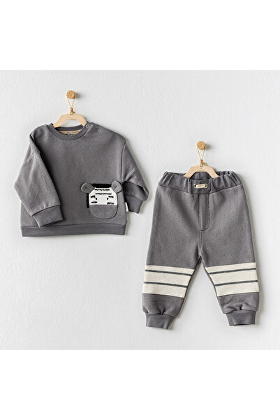 andywawa Zebra Patterned Baby Set - 2 Piece Set