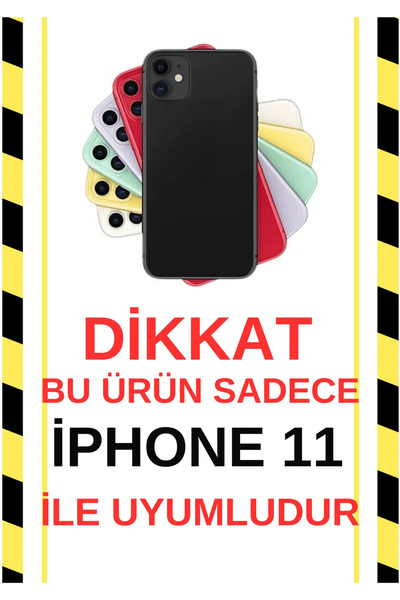 3GEN CASE iPhone 11 Compatible White Little Hearts Patterned Transparent Silicone Case