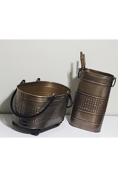 KOCHER 2025 New Kocher Şömine Aksesuar Seti Gold 48