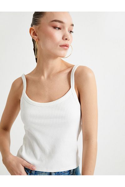 Koton Strappy Basic Athlete Ribbed