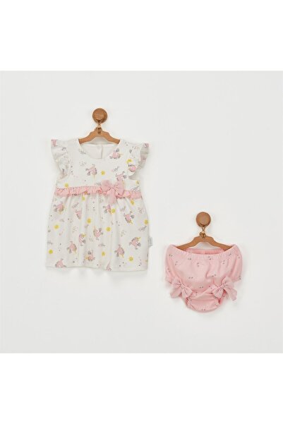 andywawa طقم ملابس أطفال AC22713 يتضمن فستان وسروال داخلي بتصميم وحيد القرن