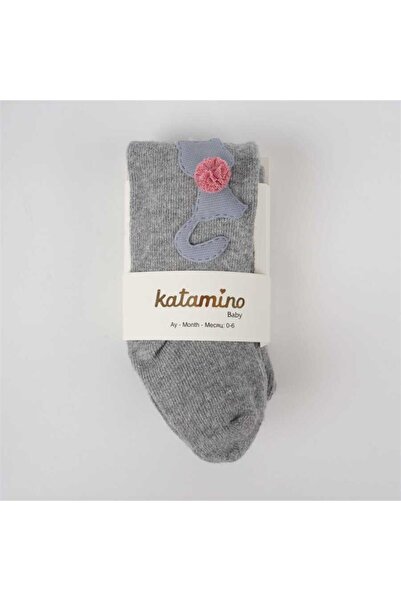 Katamino Glana Cat Figure Aks - K32240 جوارب طويلة للفتيات الصغيرات