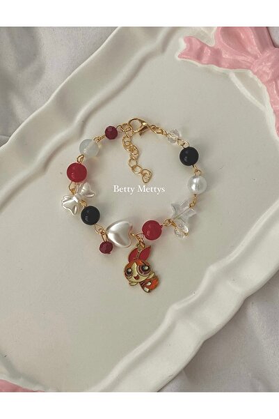 bettymettys Blossom Charmlı Powerpuff Girls Y2k Coquette Fairycore Bff Bileklik