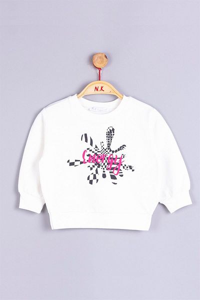 nk kids Nm33614 Baby Girl Splatter Sweat