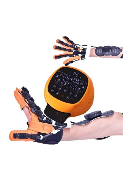 FOSILTECH 4 modlu tam fonksiyonlu rehabilitasyon robot eldiven Sağ el XL