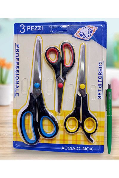 izmir yazici servis Tailor Scissors Office Scissors Hair Scissors Set of 3 Vinson Zero Ballpoint Pen Gift Set