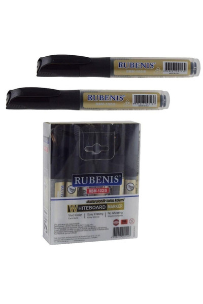 Rubenis قلم رصاص خشبي من روبينيس مع خرطوشة (عبوة من 12 قلم) أسود (Rbm-102/S)