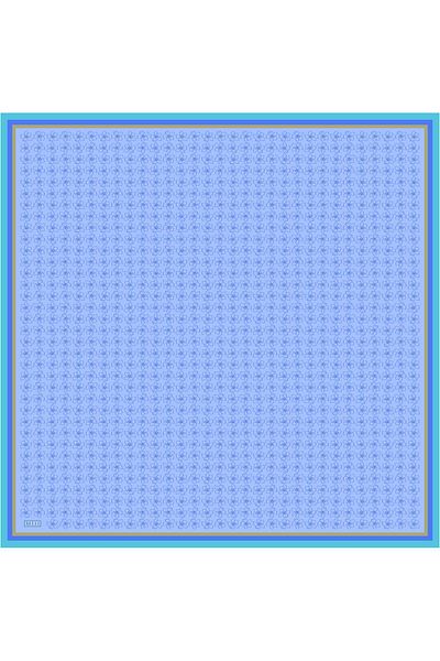 Belli Μεταξωτό Φουλάρι Twill - 4058-08 Μωβ Μπλε