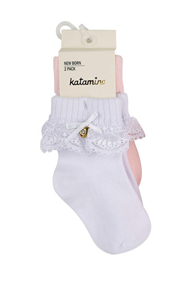 Katamino Amy 2-Piece Baby Girl Socks with Accessories