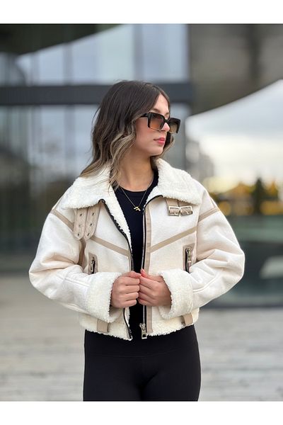 MİS MODA Women's Complete Fur Suetsukuba Coat