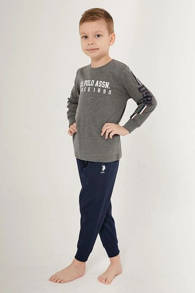 U.S. Polo Assn. Anthracite Boy's Long Sleeve Tracksuit