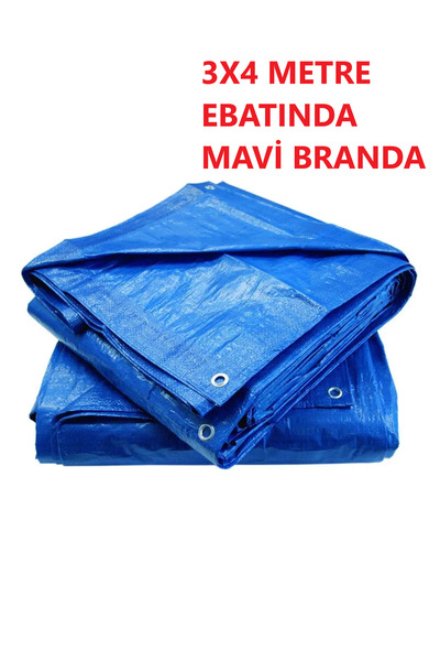 TOPALAKTİCARET Tüm Ebatlarda Metre Bazlı 3x4 Mt Su Geçirmez Branda - 140 gr Ö...