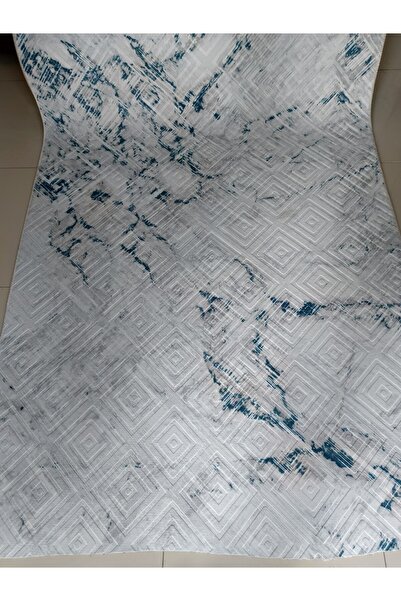 Genel Markalar Mavi Kaymaz Yolluk - Yıkanabilir Dört Mevsim Halı | Salon, Banyo, Balkon, Genç Odası