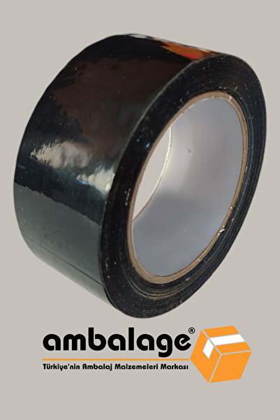 Ambalage Siyah Koli Bandı 45mm X 100m Renkli Hotmelt Koli Bantı Koli Bant Ren...