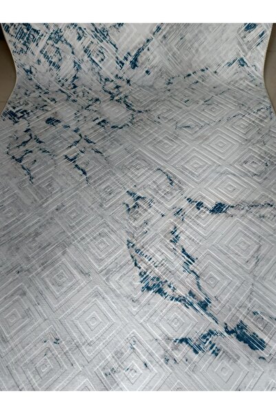 Genel Markalar Mavi Kaymaz Yolluk - Yıkanabilir Dört Mevsim Halı | Salon, Banyo, Balkon, Genç Odası