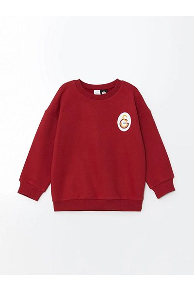 LC Waikiki Бебешки суичър с щампа и кръгло деколте LCW baby