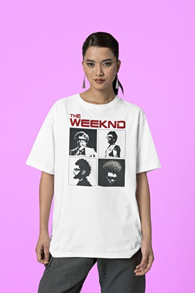 SEVBANO Tricou oversize unisex cu imprimeu Weekend