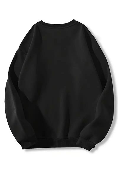 Karatopak Unisex Oversize Crew Neck Sweatshirt with Six Drawstring Karatopak Printed