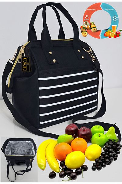 USF Thermal Thermos Food Carrying Bag with Hanger - Hot and Cold Embroidered, for Food and Feeding
