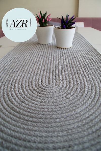 AZR HOME DESİGN Jute Wicker Runner Decor,
