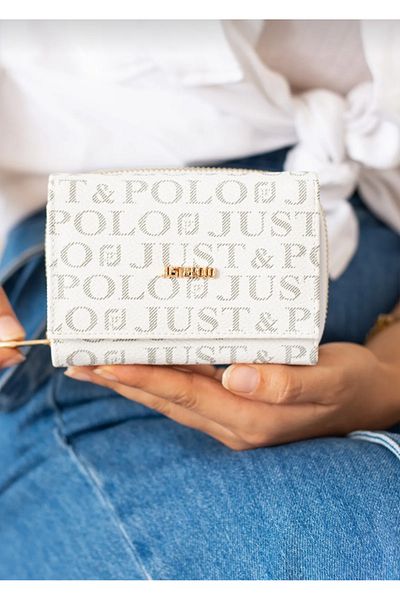Just Polo Women's Wallet Shoulder Bag with Multi Compartment Card Holder Compartment Paper Money Compartment