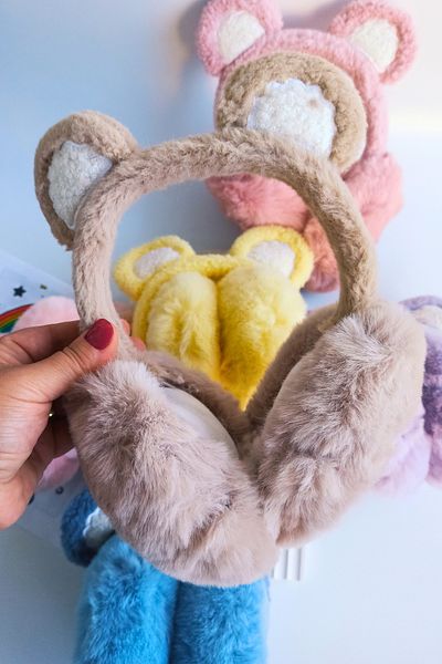 Nisankids Plush Headset with Foldable Headphones