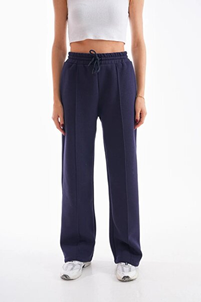 Nisaca Lycra High Waist Lace-Up Palazzo Tracksuit