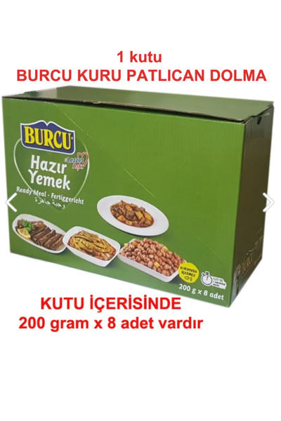 BURCU kuru patlıcan dolma 200 gramlık 1 KOLİ