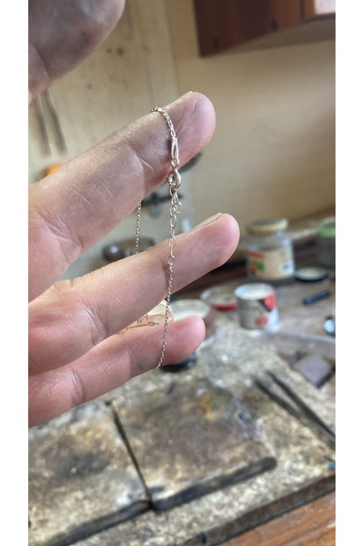 Newa Jewellry 925 Ayar Gümüş Altın Ayrık Harfli Isim Kolye - 925 Ayar Gümüş Isimli Kolye - 925 Ayar Gümüş Kolye
