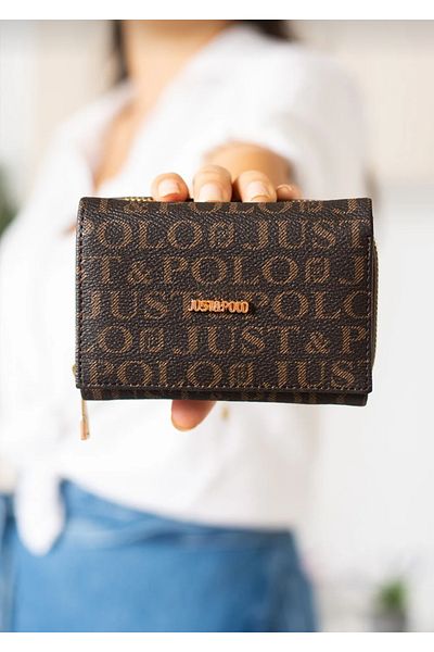 Just Polo Women's Wallet Shoulder Bag with Multi Compartment Card Holder Compartment Paper Money Compartment
