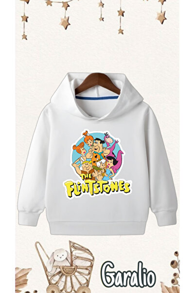 Garalio سويت شيرت بغطاء للرأس مطبوع عليه حجري للأطفال