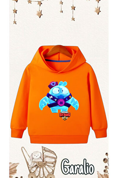 Garalio Brawn Stars Squeak Printed Hooded Children's Sweatshirt